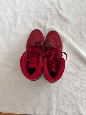 Nike Red High-Top Basketball Sneakers